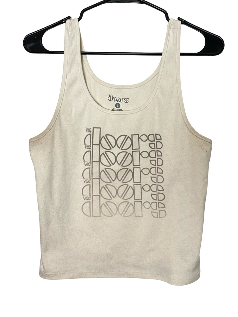 The Doors Band Tee Tshirt Tank Top Womens Size Large Chest 15 x Length 21 Logo